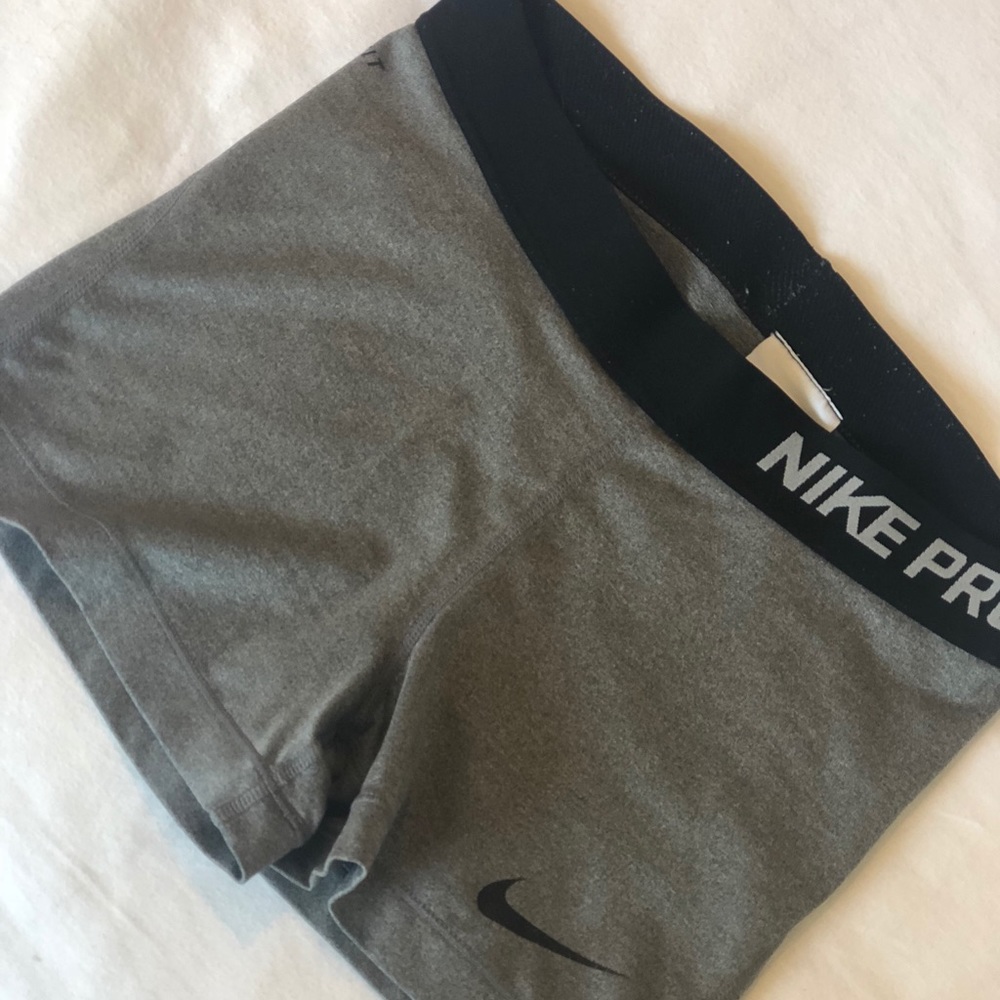 Grey Nike Pro Shorts